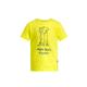 T-Shirt JACK WOLFSKIN "MORE HUGS T K" Gr. 104, gelb (firefly) Kinder Shirts T-Shirts