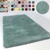 Hochflor-Teppich ESPRIT "Relaxx ESP-4150", blau (türkis, grau), B:240cm H:25mm L:290cm, Kunstfaser, Teppiche, Wohnzimmer, sehr große Farbauswahl, weicher dichter Hochflor