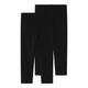 Leggings NAME IT "NKFVIVIAN 2P CAPRI LEGGING F NOOS" Gr. 122, N-Gr, schwarz (black) Mädchen Hosen Leggings