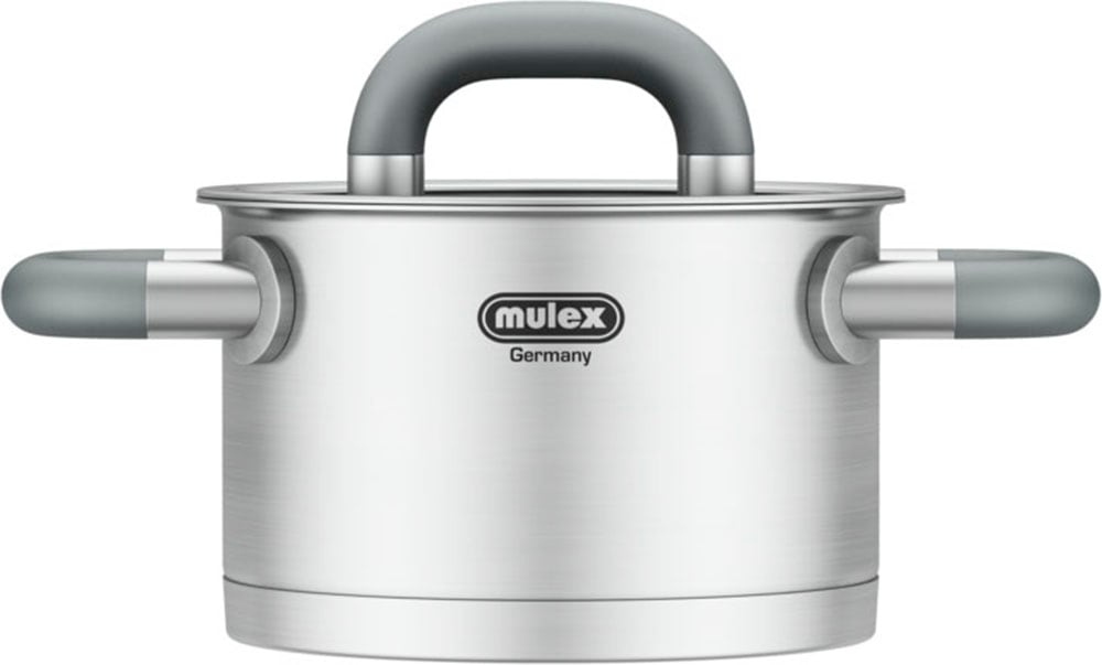 Kochtopf MULEX "LUGANO", silber (edelstahlfarben), Ø:20cm, Töpfe, Fleischtopf Kochtopf, Messskala, Schütrand, Kapselboden, Induktion Image