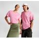 T-Shirt CONVERSE "GO-TO EMBROIDERED STAR CHEVRON TEE" Gr. XL, oops pink Herren Shirts Rundhalsshirts