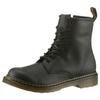 Schnürboots DR. MARTENS "1460 Kinder SOFTY T", Kinder, Gr. 38, schwarz, Leder, modisch, Schuhe, Kinderstiefel, Freizeitschuh mit Reißverschluss, Stretcheinsatz