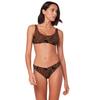 Bustier-Bikini-Top TRIUMPH "Flex Smart Summer P 02 pt EX", Damen, Gr. 2, N-Gr, braun (braun, schwarz combination), Microfaser, Recycling-Polyamid, Elasthan, bedruckt, mehrfarbig, modisch, Bikini-Oberteile, Triumph-Logodruck