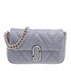 Marc Jacobs Crossbody Bags - The Quilted Leather J Marc Mini Shoulder Bag - grey - Crossbody Bags for ladies