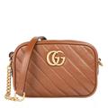 Gucci Crossbody Bags - GG Marmont Quilted Crossbody Bag Leather - in brown - für Damen