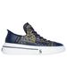Skechers Women's Premium Leather Slip-ins Snoop One - Double G Sneaker | Size 10.0 | Navy | Leather/Synthetic/Textile