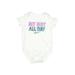 Nike Short Sleeve Onesie: White Solid Bottoms - Size 6-9 Month