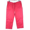 Nike Pants & Jumpsuits | Nike Womens Pants Pink Red Cropped Capri Casual Athletic Stretch Medium | Color: Pink/Red | Size: M