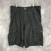 Levi's Shorts | Levis Cargo Shorts Mens 34 Black White Tab Casual Classiccore Flap Pockets Hip | Color: Black | Size: 34