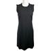 J. Crew Dresses | J. Crew Black Ruffle Hem Sleeveless High Neck Sheath Midi Dress Size 4 | Color: Black | Size: 4