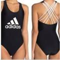 Adidas Swim | Adidas Convertible Crossback One Piece Black & White Swimsuit Woman Size Medium | Color: Black/White | Size: M