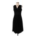 Ronni Nicole Casual Dress - A-Line: Black Solid Dresses - Women's Size 10