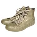 Converse Shoes | Converse Chuck Taylor All Star Size 9 Metallic Rubber High Light Gold Patent Mid | Color: Gold | Size: 9