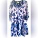 Anthropologie Dresses | Anthropologie Saturday/Sunday Pollie Tiered Tie Dye Mini Dress Sz L | Color: Blue/Pink | Size: L