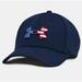 Under Armour Accessories | New Under Armour Blitzing Hat Men's Freedom Stretch Cap Xl/Xxl Fitted Usa Flag | Color: Blue | Size: Os
