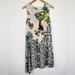 Anthropologie Dresses | Anthropologie Postmark Arcadie Asymmetrical Silk Dress | Color: Black/Cream | Size: 00