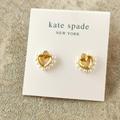 Kate Spade Jewelry | Kate Spade Gold Shining Spade Pearl Stud Earrings New W/Dust Bag | Color: Gold | Size: Os