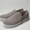 Kate Spade Shoes | Kate Spade New York Lilly Ruffle Trim Gray Suede Slip On Shoes Loafers 8.5 | Color: Tan | Size: 8.5