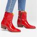 Free People Shoes | Free People New Frontier Western Boot Euc | Color: Red | Size: 6