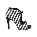 Anthropologie Shoes | Anthropologie Fortress Inca Pump Bootie Sandal 37 | Color: Blue/White | Size: 7