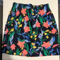 J. Crew Skirts | Jcrew Black W/ Printed Colorful Skirt Size 4 New With Tags J. Crew | Color: Black | Size: 4