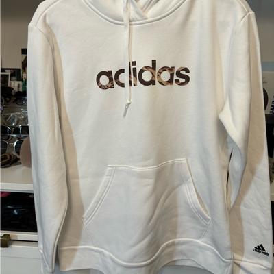 Adidas Sweaters | Adidas Hoodie Nwt | Color: Brown/White | Size: M