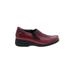 Mephisto Wedges: Burgundy Print Shoes - Women's Size 5 1/2 - Round Toe
