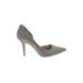 MICHAEL Michael Kors Heels: Slip On Stiletto Cocktail Party Gray Marled Shoes - Women's Size 9 - Pointed Toe