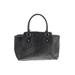 Cuore & Pelle Leather Tote Bag: Embossed Black Print Bags