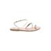 Ancient Greek Sandals Sandals: Ivory Solid Shoes - Women's Size 39 - Open Toe