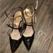 Michael Kors Shoes | Michael Kors Heels Size 9.5. Pointed Toe With Ankle Straps. | Color: Black | Size: 9.5