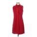Coldwater Creek Casual Dress - Shirtdress: Red Dresses - Women's Size Small