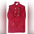 Michael Kors Jackets & Coats | Michael Kors Wool Blend Double Breasted Pea Coat Red Jacket Size 12 | Color: Red | Size: 12