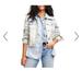 Free People Jackets & Coats | Free People Jones Tie Dye Jean Jacket Nwt Size Large $98 Blue And Cream | Color: Blue/Cream | Size: L