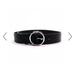 Brandy Melville Accessories | Brandy Melville Round Buckle Black Belt | Color: Black/Silver | Size: Os