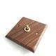 HKARCRSX 86 Type Home Wall Lamp Toggle Switch Wood Grain Switch Panel 1-4 Gang 2 Way Retro Lever Wall Switch Black Walnut Panel Concealed Solid Wood Control Switch/1 Gang 2Way (Color : 1 Gang 2Way)