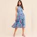 Anthropologie Dresses | Anthropologie Hermia Spring Easter Chic Floral Sleeveless Midi Dress Blue 10 | Color: Blue | Size: 10