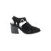 Jeffrey Campbell Heels: Black Solid Shoes - Women's Size 6 - Almond Toe