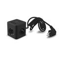 PowerCube 10 A, 3 Steckdosen + 3 USB, 1,5 m, Schwarz