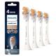 Philips Sonicare Genuine A3 Premium All-in-One Replacement Electric Toothbrush Head – Pack of 4 Philips Sonicare Replacement Brush Heads in White (Model HX9094/10)