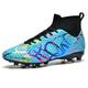 WEJIESS Football Boots Youth Football Shoes Outdoor High Top Spike Football Boots Men's Football Shoes Professional Outdoor Football Shoes Specialised Football Athletic Training Shoes