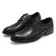 Ninepointninetynine Shoes Dress Oxford for Men Lace Up Round Toe Bike Toe Derby Shoes Anti-Slip Rubber Sole Slip Resistant Low Top Prom (Color : Black, Size : 7 UK)