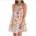 Kate Spade Dresses | Kate Spade Babydoll Dress Size S Sleeveless Popsicle Ice Cream White Oversized | Color: Orange/White | Size: S
