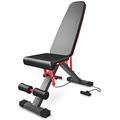 Fold-up Abdominal Multi-functional Sit-up Board Bird Dumbbell Bench Home Fitness Equipment Adjustable Backrest with Tension Rope for Weight Loss Abdominal Muscles