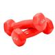 Dumbells Glossy Plastic Dipped Dumbbells For Men And Women Fitness Training Equipment Home Arm Lifting Arm Strength Dumbell Set (Color : Red, Size : 8kg)