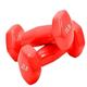 Dumbbel Glossy Plastic Dipped Dumbbells For Men And Women Fitness Training Equipment Home Arm Lifting Arm Strength Barbell (Color : Red, Size : 7kg)