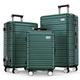 BEOW Luggage Sets 3 Piece, Expandable Luggage Sets with Spinner Wheels, TSA Lock Suitcases with Carry on Luggage (20”24”28”), Army Green, 20" Carry on, 24", 28", Hardside Luggage Sets