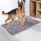 Ultra-Absorbent Dog Door Mat For Muddy Paws Dog Mat Dog Rug Wet Paws And Shoes Dog Doormat Super Absorbent Dirt Trapping Mat (Color : Gray, Size : 80 * 120cm)