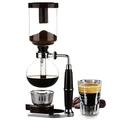 NOALED Coffee Machines Style Siphon Coffee Maker Tea Siphon Pot Vacuum Coffeemaker Glass Type Coffee Machine Filter 3cups Household Pot