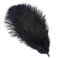 10Pcs Natural Fluffy Ostrich Feathers 15-50CM for Crafts DIY Decor Wedding Party Table Centerpiece Carnival Plumes Accessories-black-45-50cm